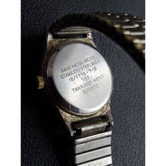 VINTAGE Anne Klein II Gold Silver Two-Tone Roman Numerals Hand Wind Ladies Watch - Picture 4 of 5